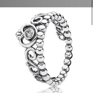 Silver Pandora Crown Ring